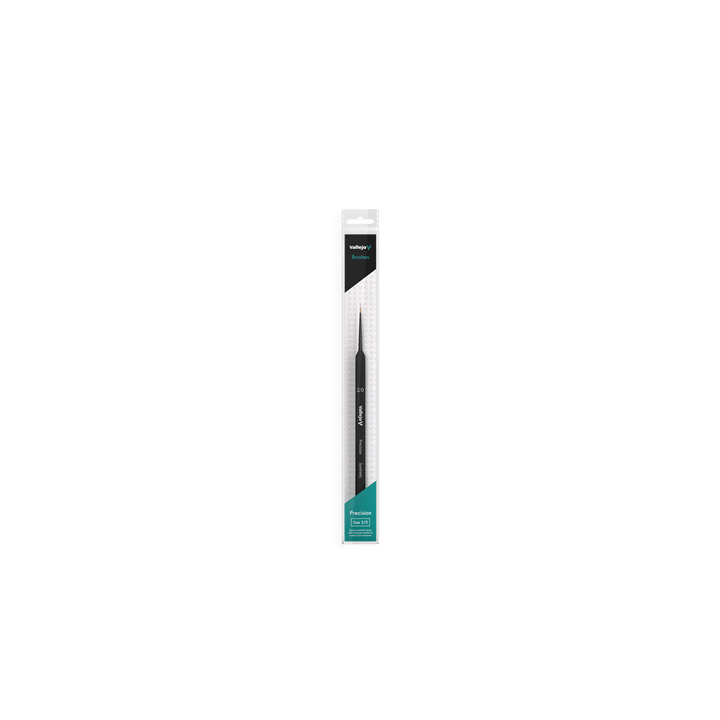 PINCEAUX - VALLEJO - BRUSH / PRECISION - ROUND SYNTHETIC BRUSH, TRIANGULAR HANDLE NO. 2/0