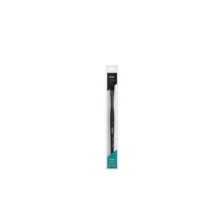 PINCEAUX - VALLEJO - BRUSH / SHADER - FILBERT SHADER FLAT SYNTHETIC BRUSH NO. 8