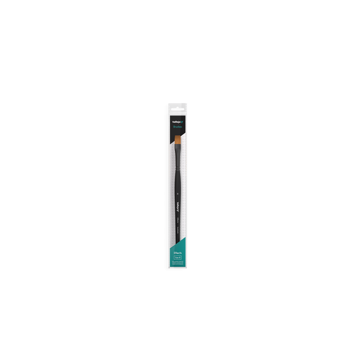 PINCEAUX - vallejo - brush / effects - flat rectangular synthetic brush no. 8