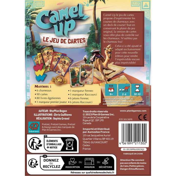 Camel Up - Le jeu de cartes - SORTEGGIARE