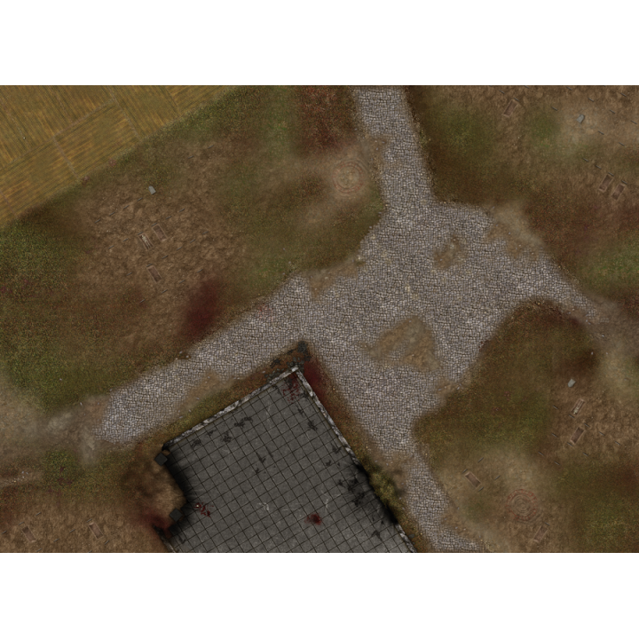 44"x60" Double sided G-Mat: Imperial Refinery and Defiled Monastery - TAPPETI DA GIOCO (CAMPO)