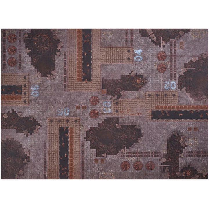 44"x60" Double sided G-Mat: Imperial Refinery and Defiled Monastery - TAPPETI DA GIOCO (CAMPO)