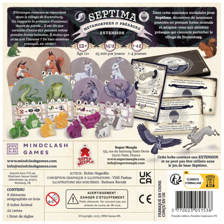 Septima - Métamorphoses et Présages - BOARD GAMES