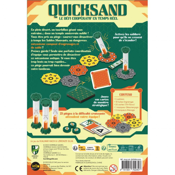 JEUX DE SOCIÉTÉ - Quicksand