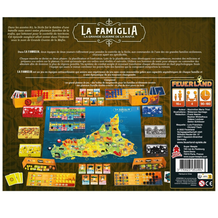 La Famiglia - La Grande Guerre de la Mafia - BOARD GAMES
