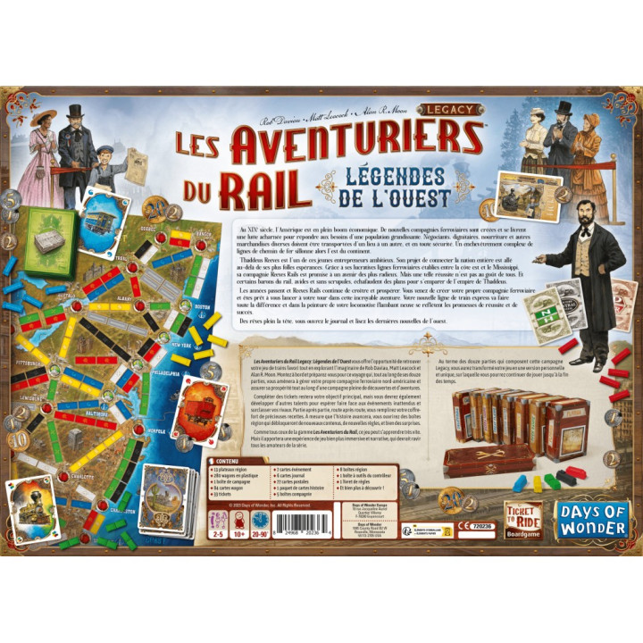 Les Aventuriers du Rail Legacy : Légendes de l’Ouest - FAMILIENSPIELE