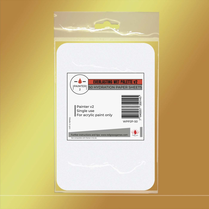 PALETTES HUMIDES - 50 x hydration paper sheets for Painter v2