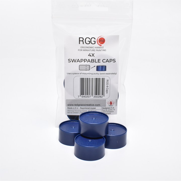 OUTILS DE MODÉLISME + ACCESSOIRES - 4x Swappable Caps for RGG360 Painting Handle