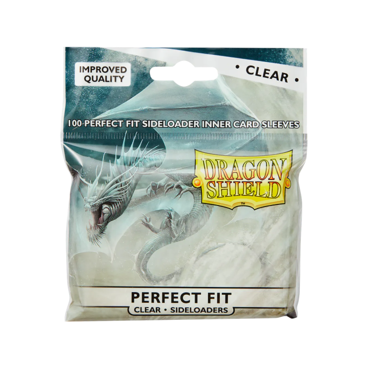 SLEEVES - Dragon shield Standard Perfect fit Sideloading Sleeves - Clear