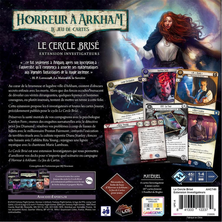 Horreur à Arkham : Le Jeu de Cartes - Le Cercle Brisé (Investigateurs) - CARD GAMES