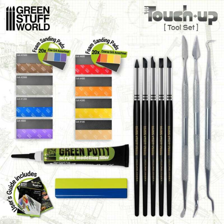 OUTILS DE MODÉLISME + ACCESSOIRES - Set d'outils de retouche - Green Stuff World