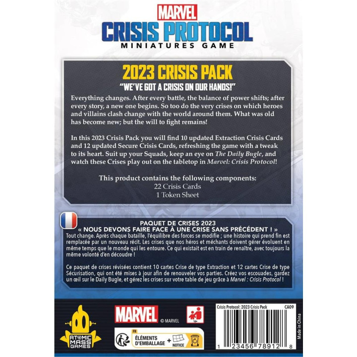 Marvel Crisis Protocol: Paquet de Crises 2023 - TO SORT