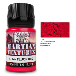 Textured Paint - Martian - Fluor Red 30ml - PAINTINGS