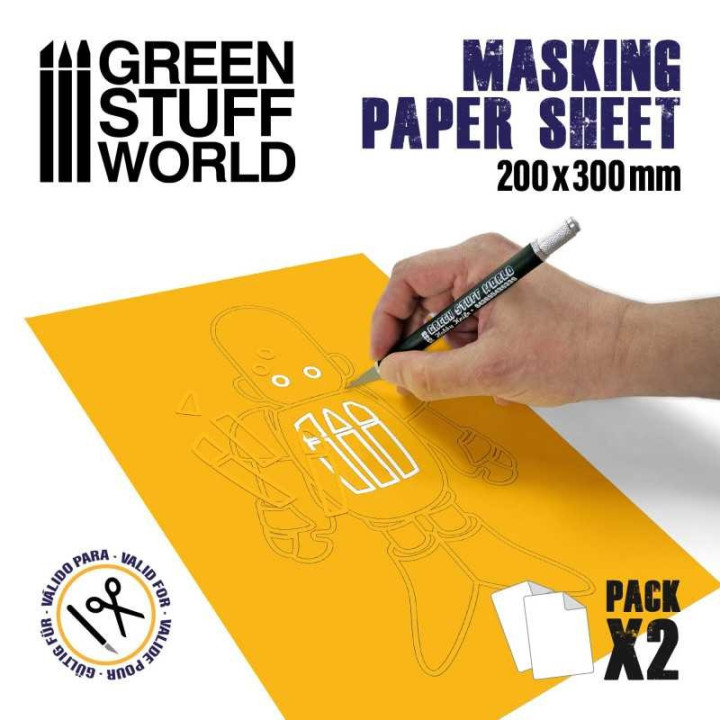 OUTILS DE MODÉLISME + ACCESSOIRES - Airbrush masking film