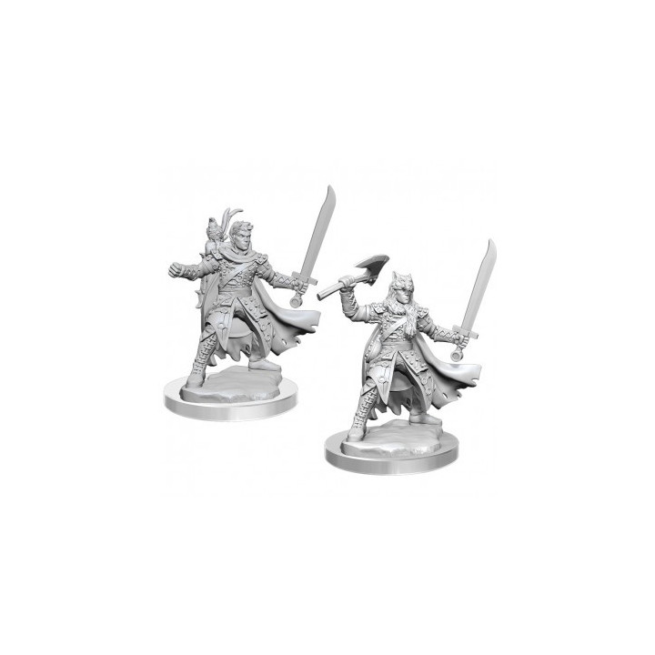 D&D Frameworks Unpainted Miniatures - Male Half-Elf Ranger - MINIS