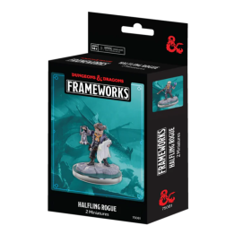 D&D Frameworks Unpainted Miniatures - Male Halfling Rogue - MINIS