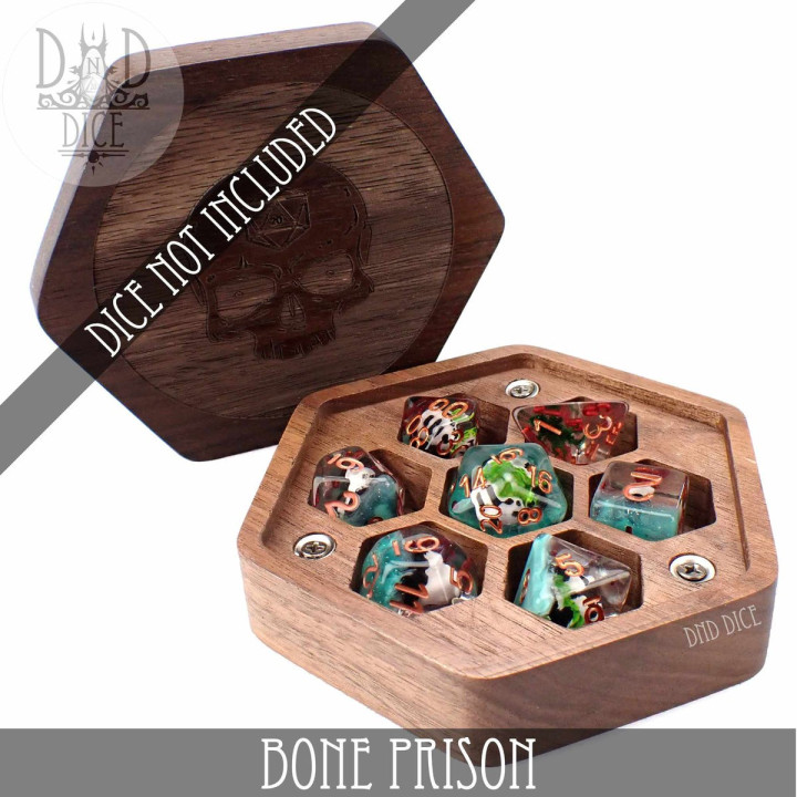 DÉS - Bone Prison Wood Dice Box
