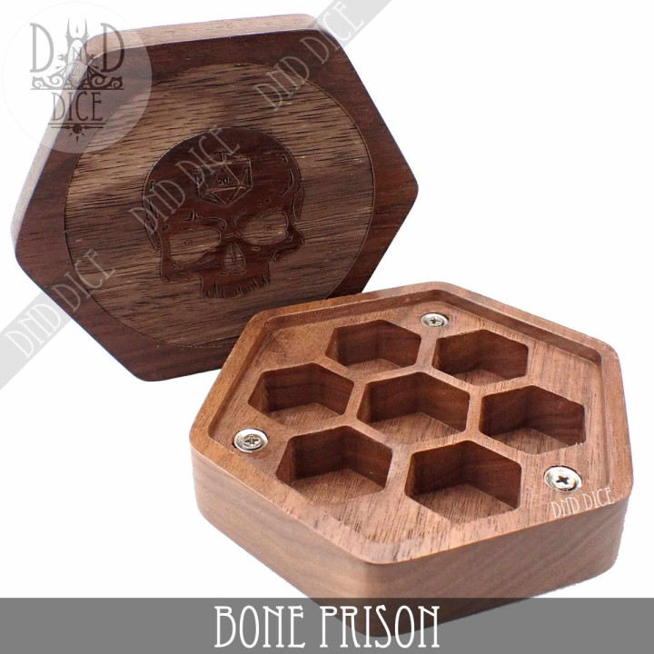 DÉS - Bone Prison Wood Dice Box