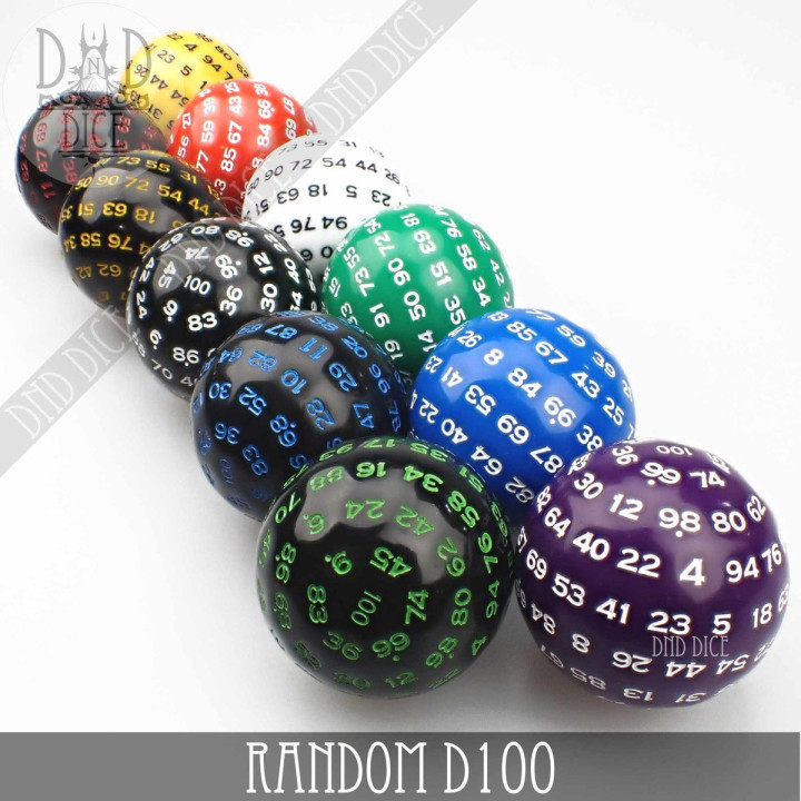DÉS - D100 Single Oversize Dice