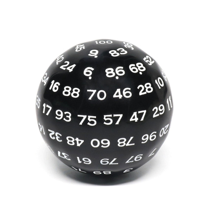 DÉS - D100 Single Oversize Dice
