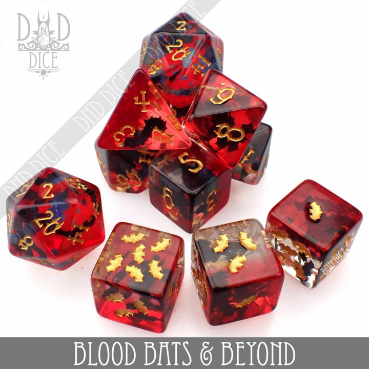 DÉS - Blood Bats & Beyond 11 Dice Set