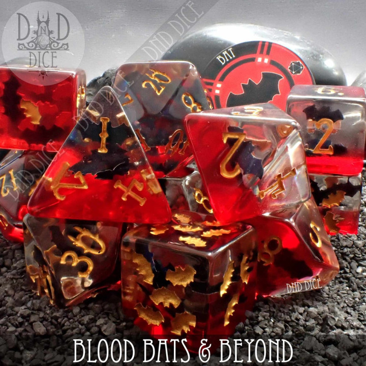DÉS - Blood Bats & Beyond 11 Dice Set