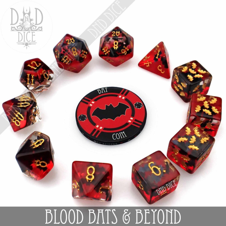 DÉS - Blood Bats & Beyond 11 Dice Set