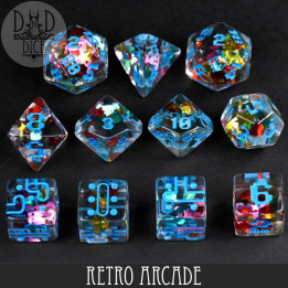Retro Arcade 11 Dice Set - Dice