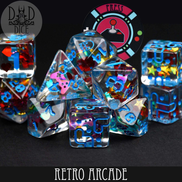 DÉS - Retro Arcade 11 Dice Set