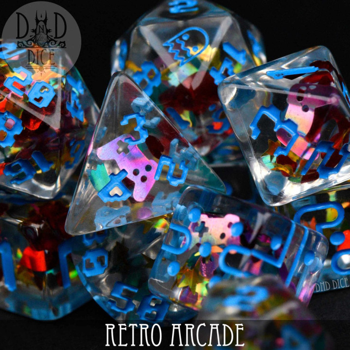 DÉS - Retro Arcade 11 Dice Set
