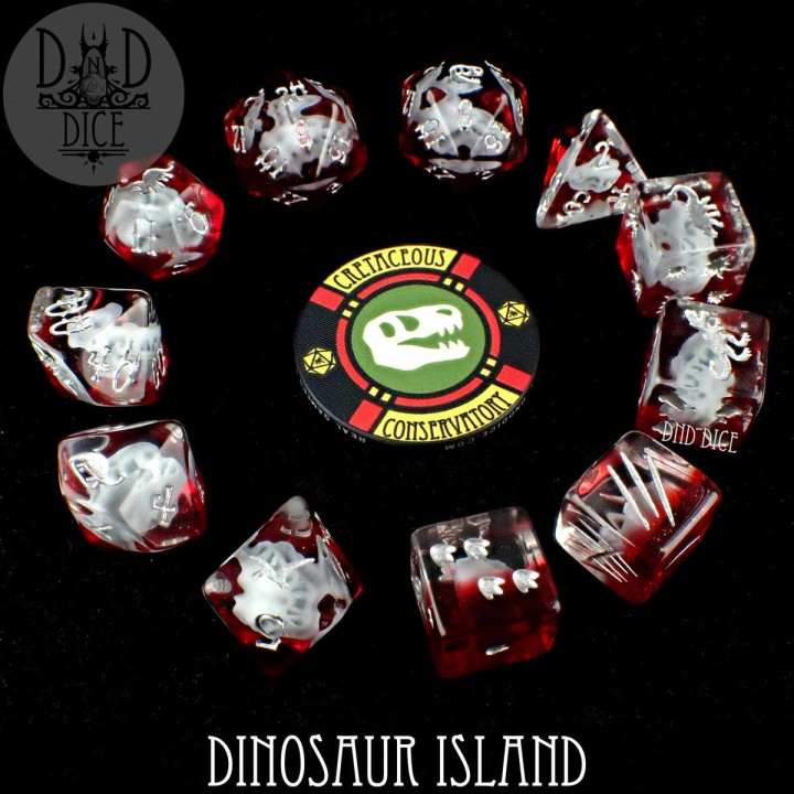 Dinosaur Island 11 Dice Set - DÉS