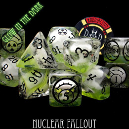 DÉS - Nuclear Fallout 11 Dice Set (Glow)