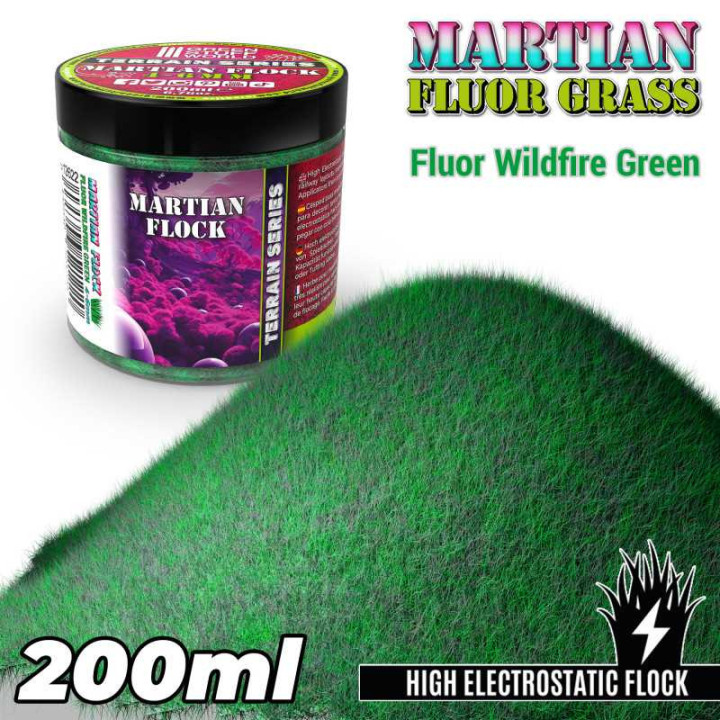 Martian Fluor Grass - 200ml - STATIC GRASS