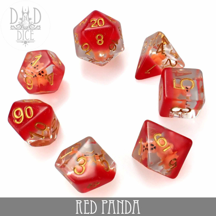 Red Panda Dice Set - DÉS