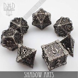 DÉS - Shadow Arts Metal Dice Set