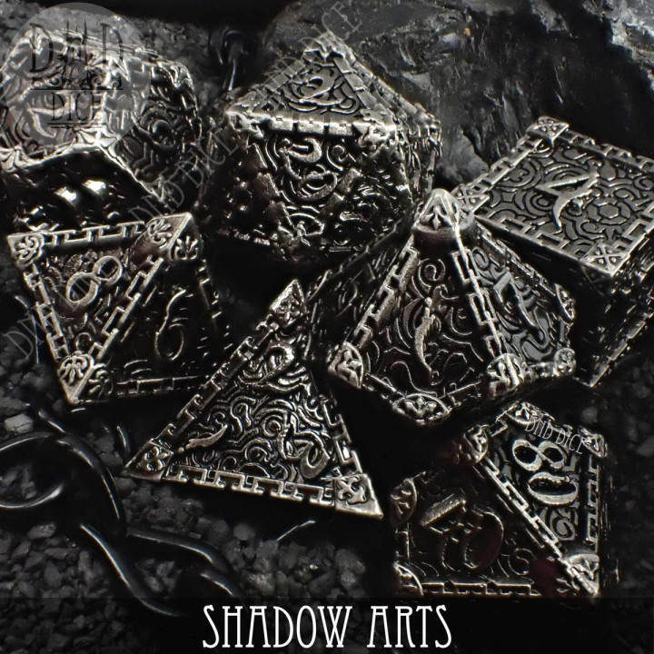 DÉS - Shadow Arts Metal Dice Set