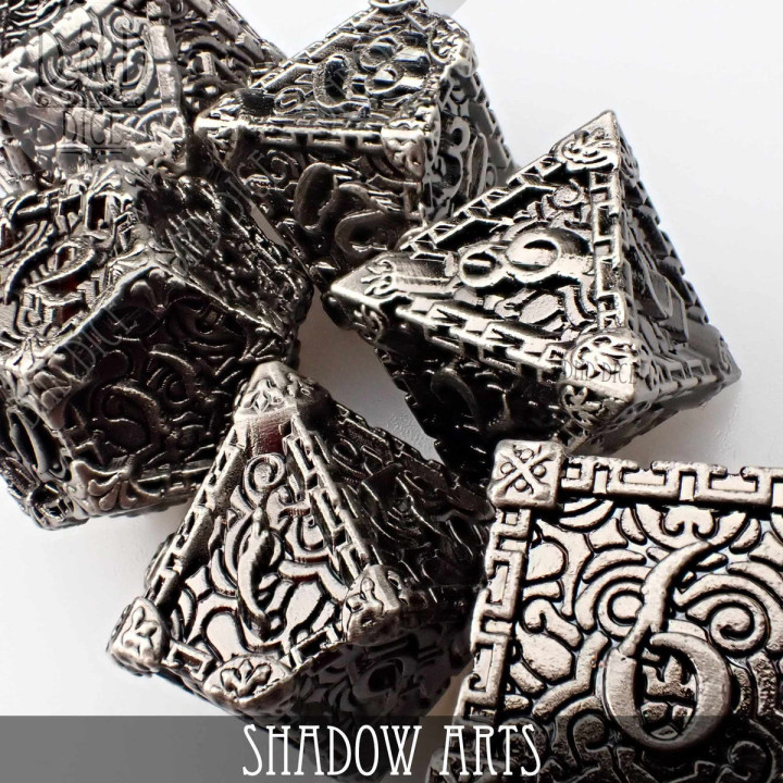 DÉS - Shadow Arts Metal Dice Set