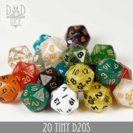 DÉS - 20 Tiny D20s