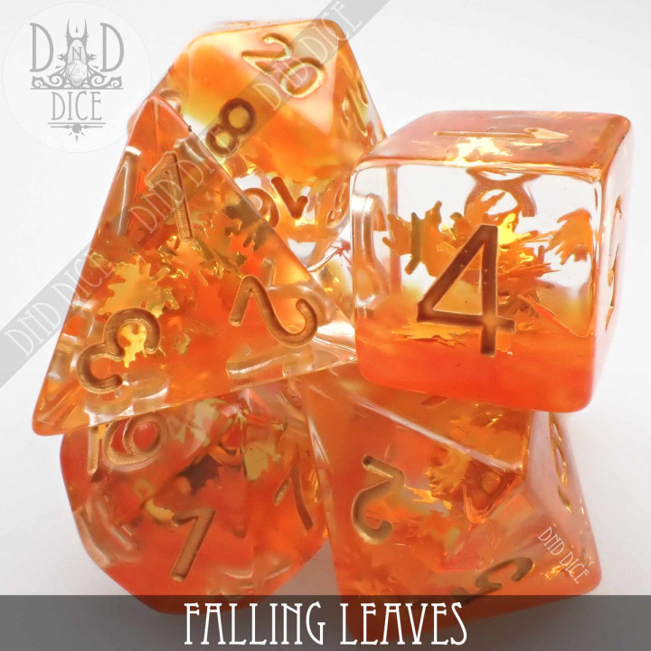 Falling Leaves Dice Set - Dice