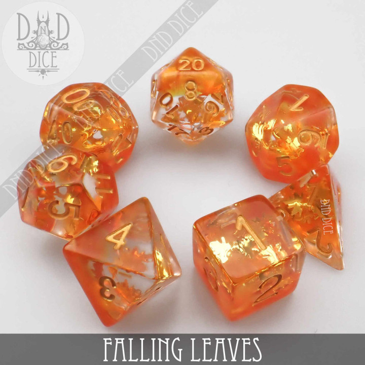 Falling Leaves Dice Set - Dice