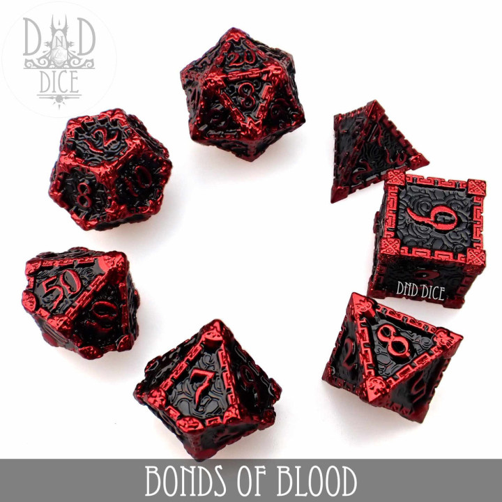 DÉS - Bonds of Blood Metal Dice Set