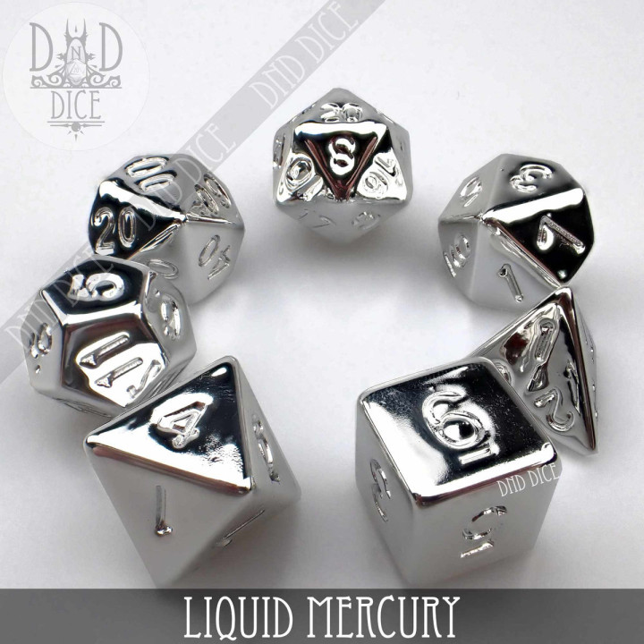 Liquid Mercury Dice Set - Dice