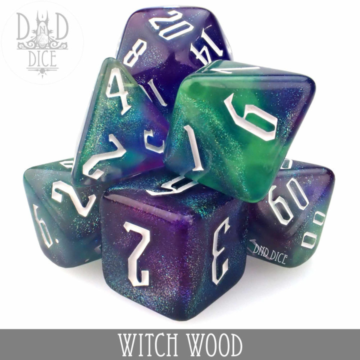 Witch Wood Dice Set - Dice