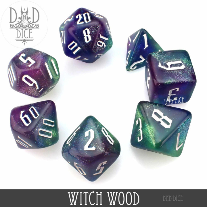 Witch Wood Dice Set - Dice