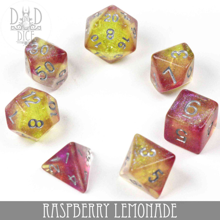 DÉS - Raspberry Lemonade Dice Set