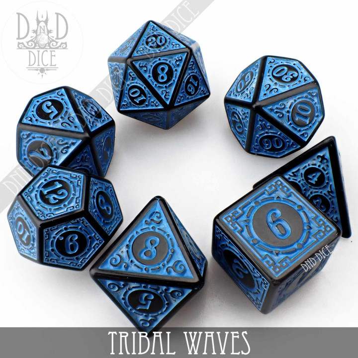 DÉS - Tribal Waves Dice Set