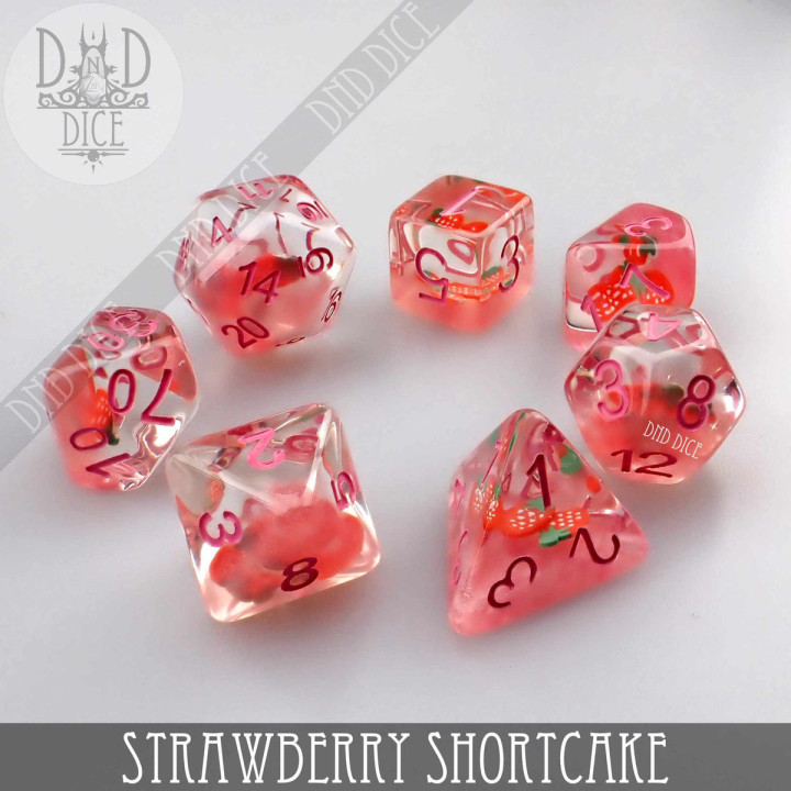 DÉS - Strawberry Shortcake Dice Set