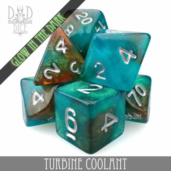 DÉS - Turbine Coolant Glow in the Dark Dice Set
