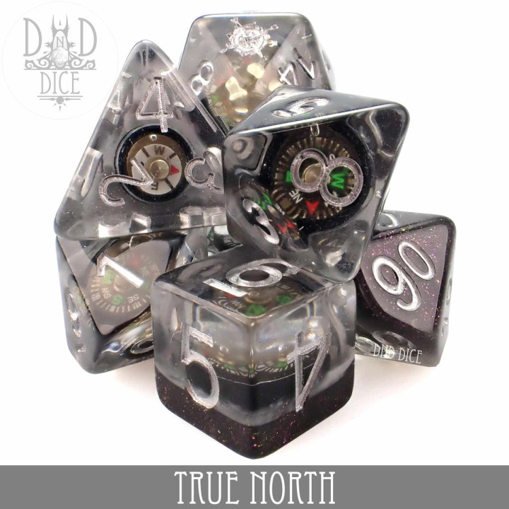 DÉS - True North Dice Set (Real Compass)