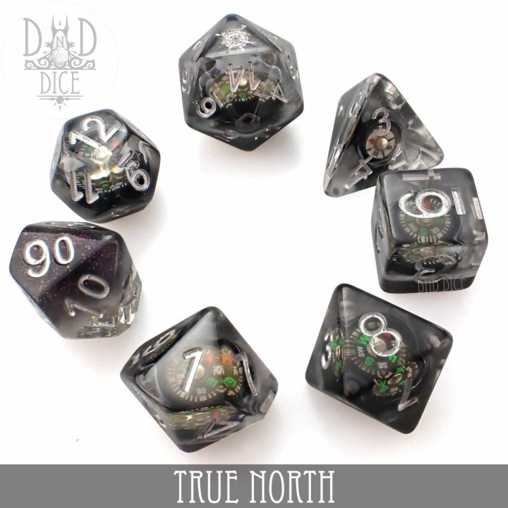DÉS - True North Dice Set (Real Compass)